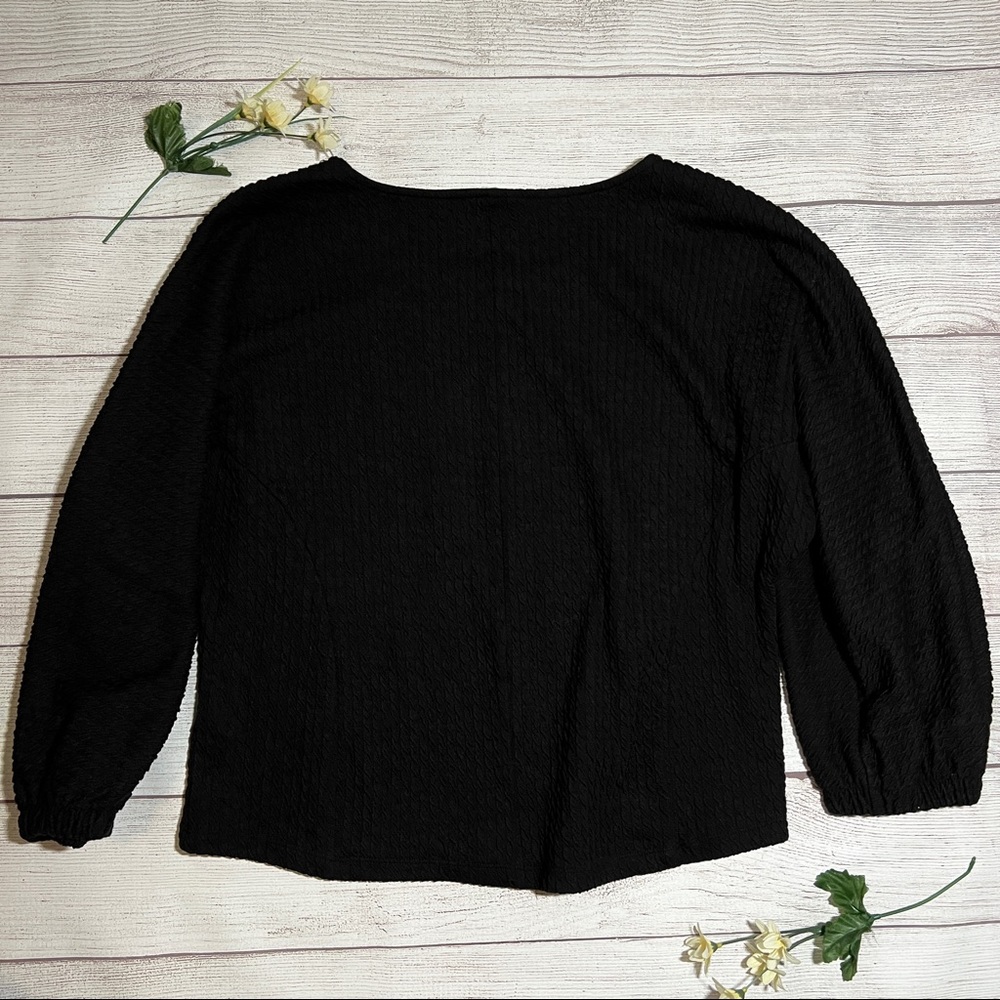 Anthropologie Arya Textured Puffed Sleeve Top - Picture 9 of 16